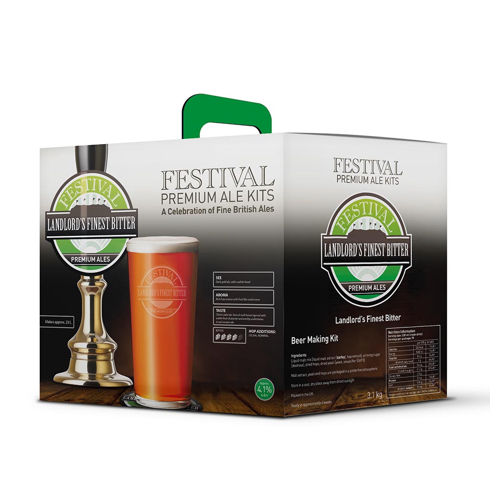 Festival Premium Ales - Landlords Finest Bitter 3.1Kg Beer Kit