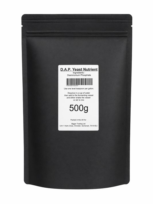 Yeast Nutrient Diammonium Phosphate (D.A.P.) 500g - Supplied in Resealable Pouch - For Rapid & Complete Fermentation