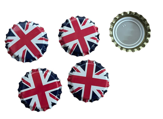 Crown Caps Union Jack Design - Pack of Approx. 100