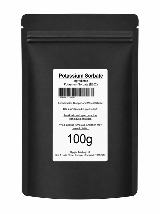 Fermentation Stopper (Potassium Sorbate) 100g - Supplied in Resealable Pouch