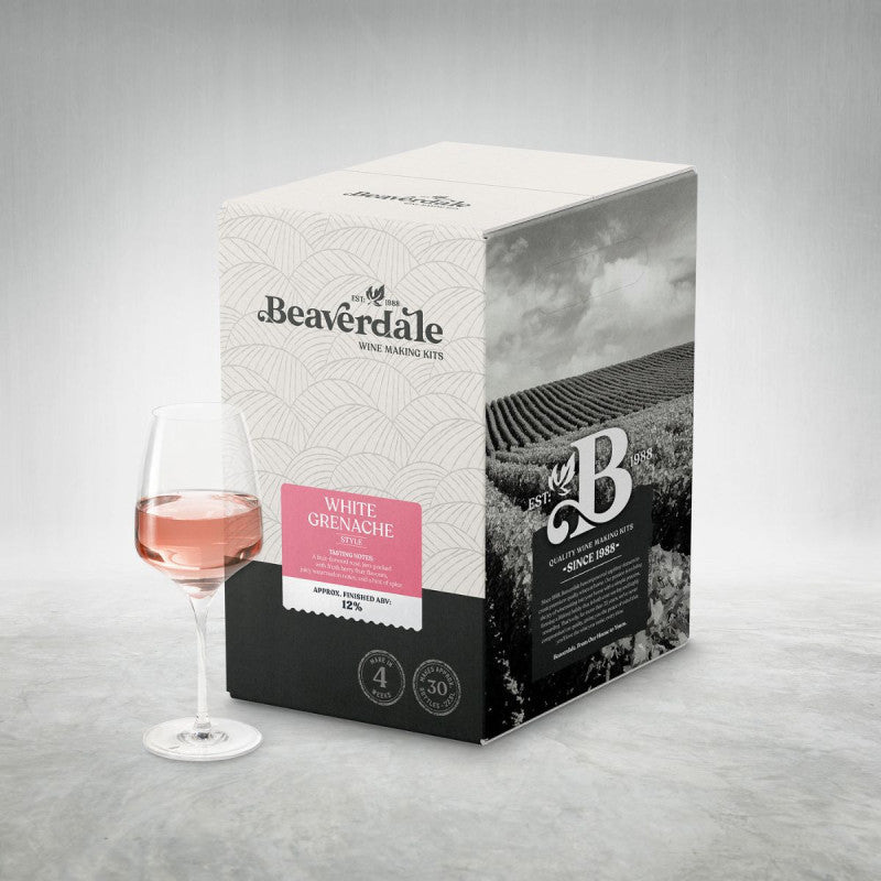 Beaverdale 30 Bottle Rose Wine Kit - White Grenache