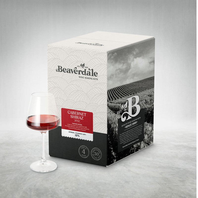 Beaverdale 30 Bottle Red Wine Kit - Cabernet / Shiraz