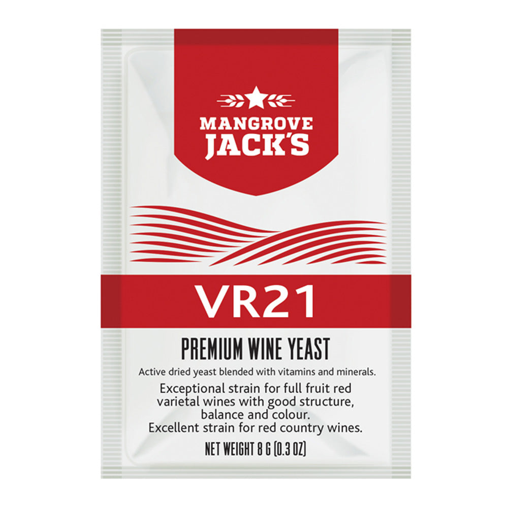 Mangrove Jack's Premium VR21 Wine Yeast 8g Sachet - For Red Wines
