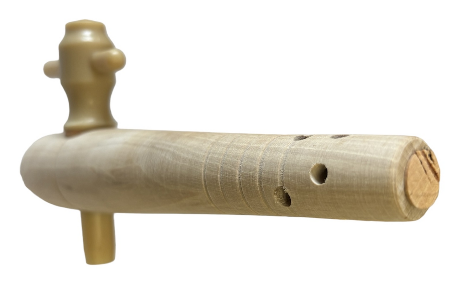 7 1/2" Whitewood Cask Tap with Perforated Corked End - For Use with Ale, Cider & Wine Casks