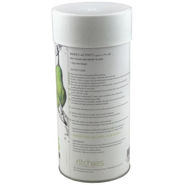 On The Rocks - Pear Flavour 1.7Kg 40 Pint Cider Kit