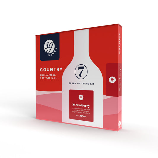 SG Wines (formerly Solomon Grundy) Country 6 Bottle 7 Day Wine Kit - Strawberry