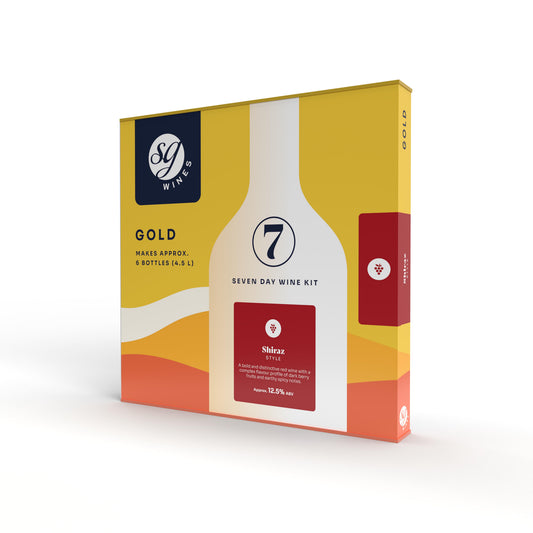 SG Wines (formerly Solomon Grundy) Gold 6 Bottle 7 Day Wine Kit - Shiraz