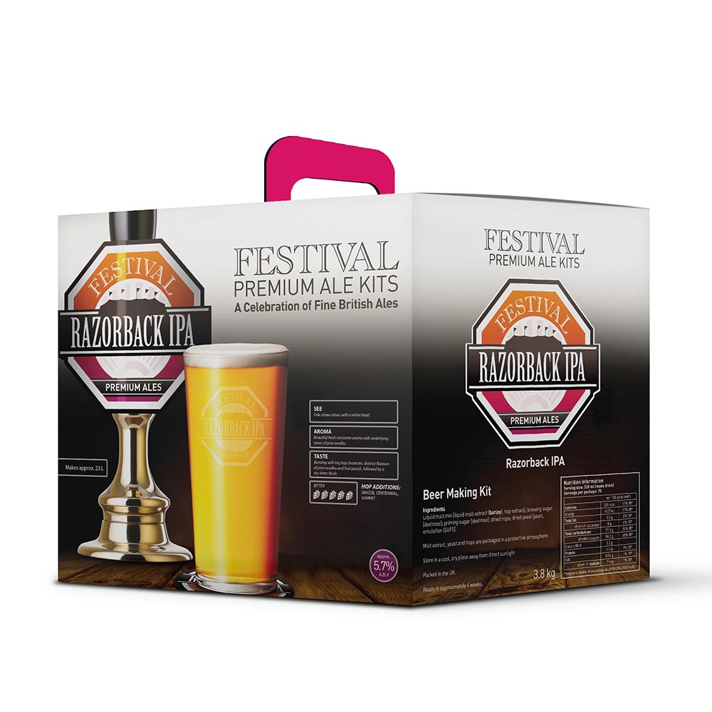 Festival Premium Ales - Razorback IPA 3.8Kg Beer Kit