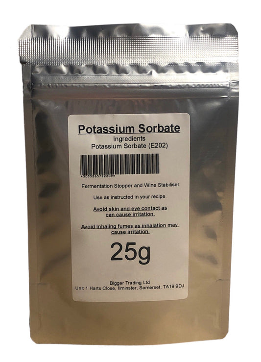 Fermentation Stopper (Potassium Sorbate) 25g - Supplied in Resealable Pouch
