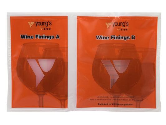 Wine & Beer Finings - Youngs 2 Part Wine & Beer Finings - Treats 23 Litres (5 Gallons)