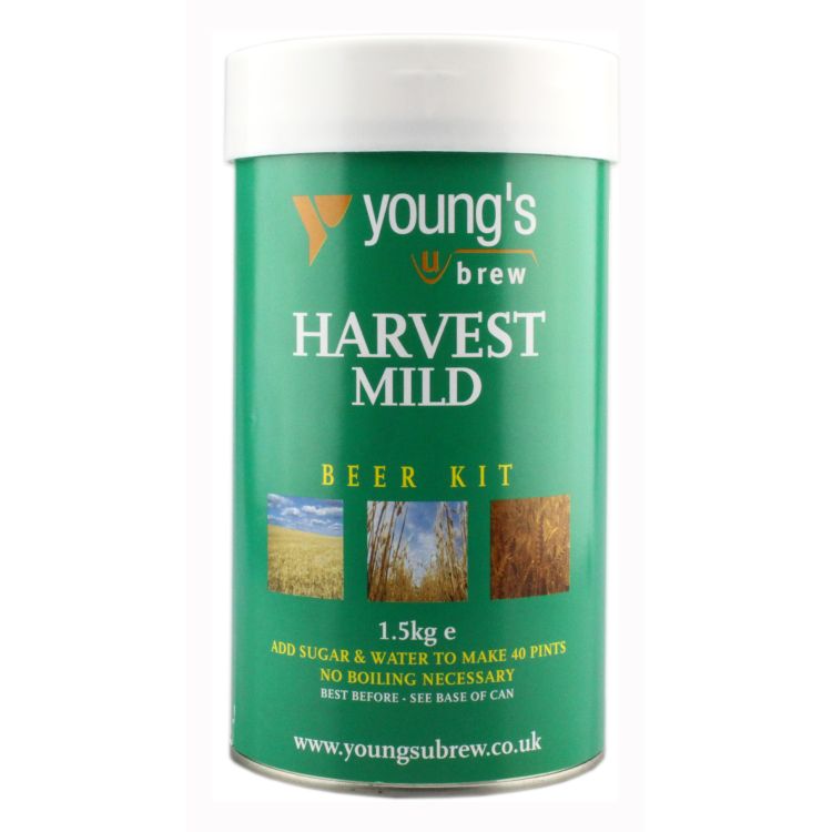 Youngs - Harvest Mild 1.8Kg 40 Pint Beer Kit - NEW WEIGHT