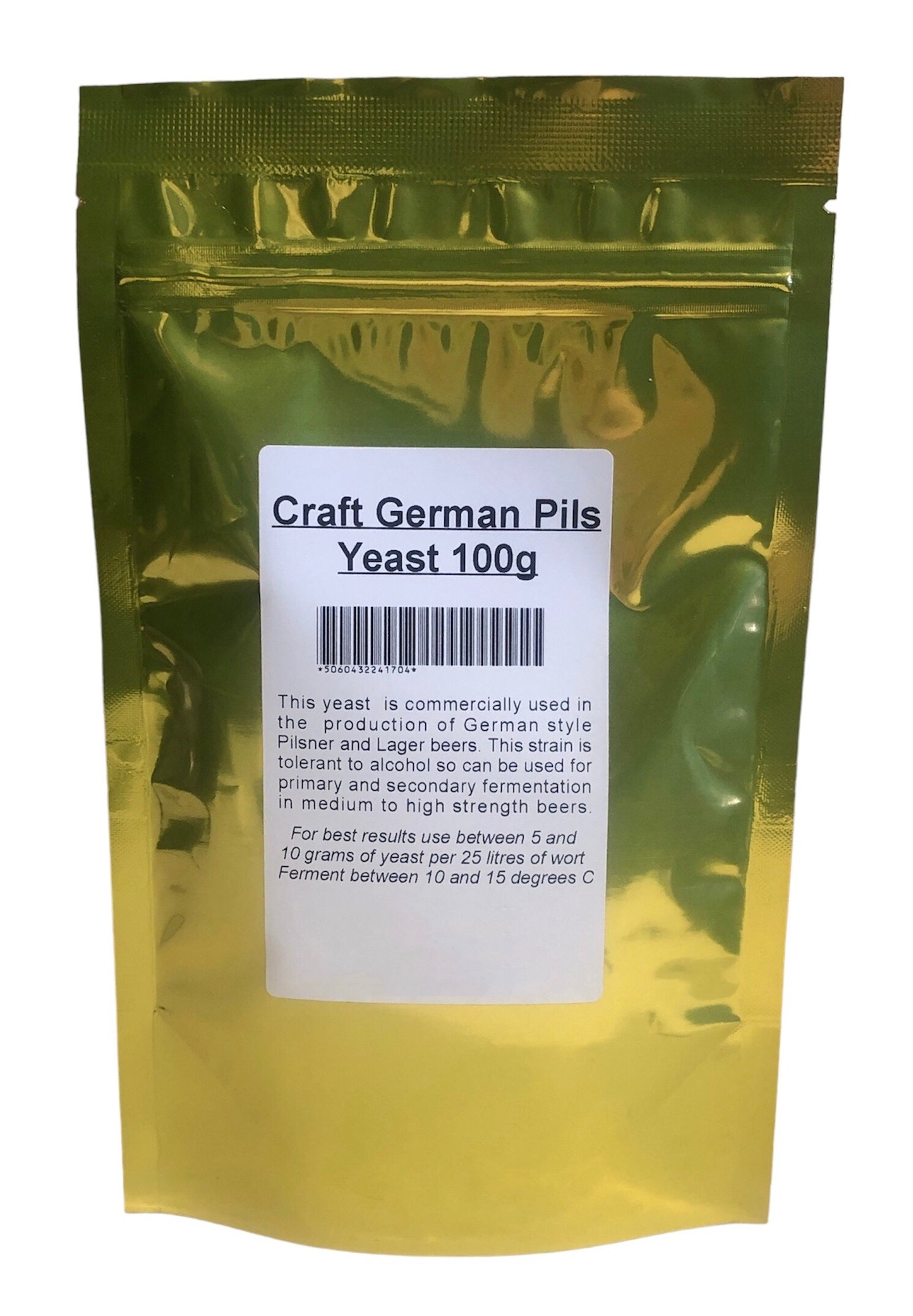Gold Packet Craft German Pils / Lager Yeast 100g - Supplied in Resealable Pouch