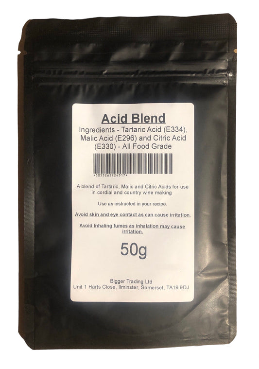 Acid Blend 50g - Supplied in Resealable Pouch - For Making Country Wines & Cordials