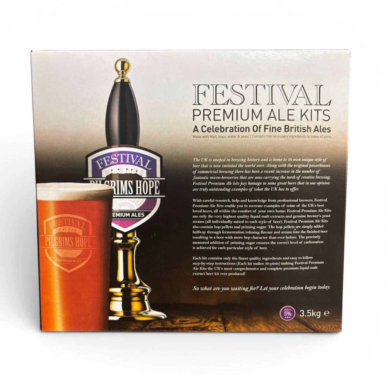 Festival Premium Ales - Pilgrims Hope Dark Best Bitter 3.6Kg Beer Kit