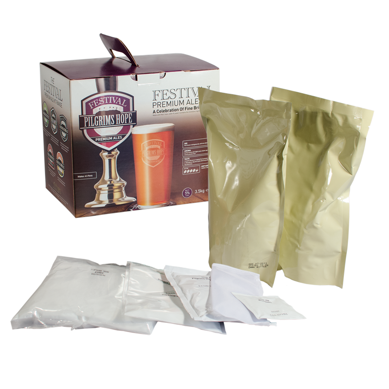 Festival Premium Ales - Pilgrims Hope Dark Best Bitter 3.6Kg Beer Kit