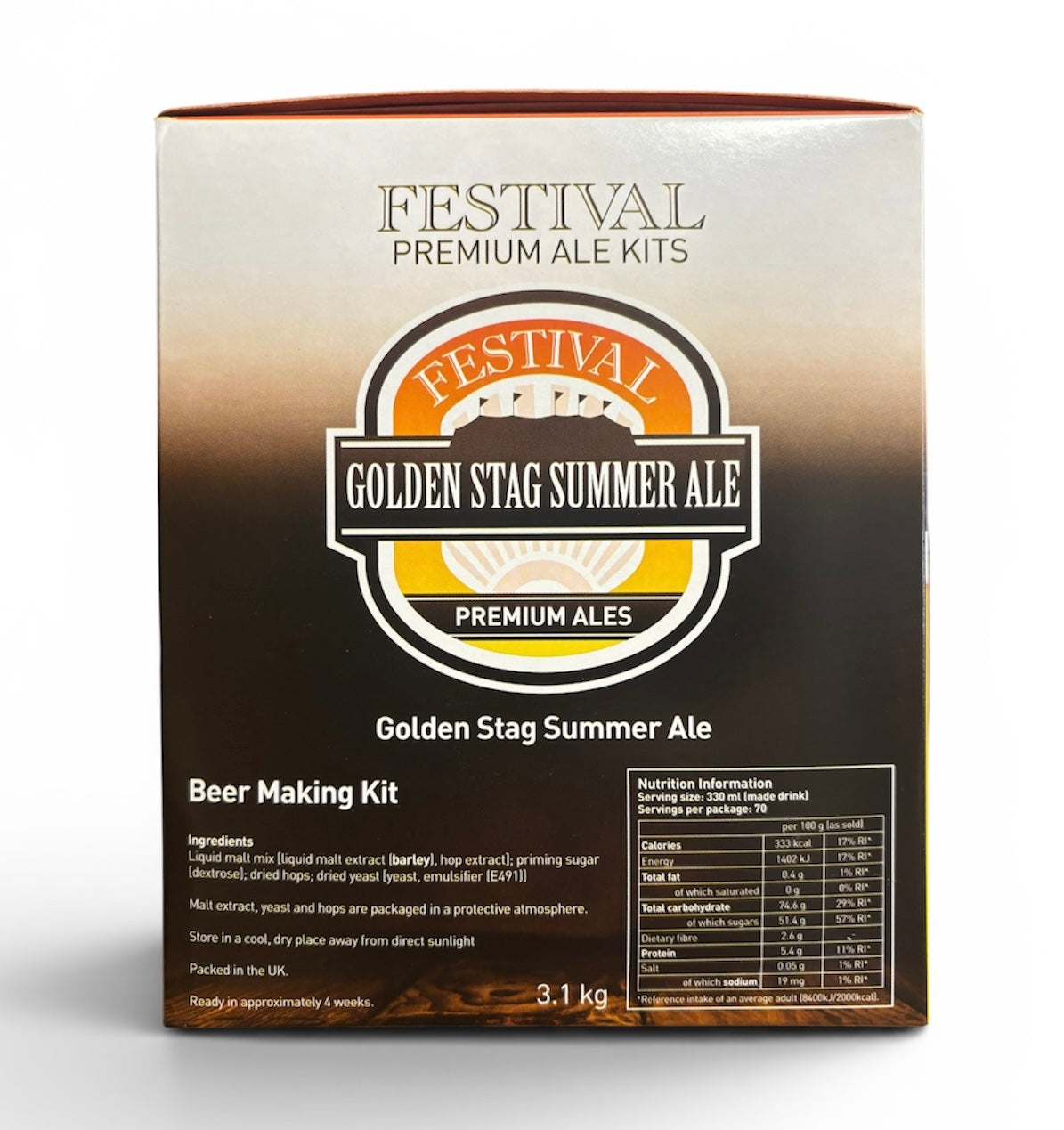 Festival Premium Ales - Golden Stag Summer Ale 3.1Kg Beer Kit