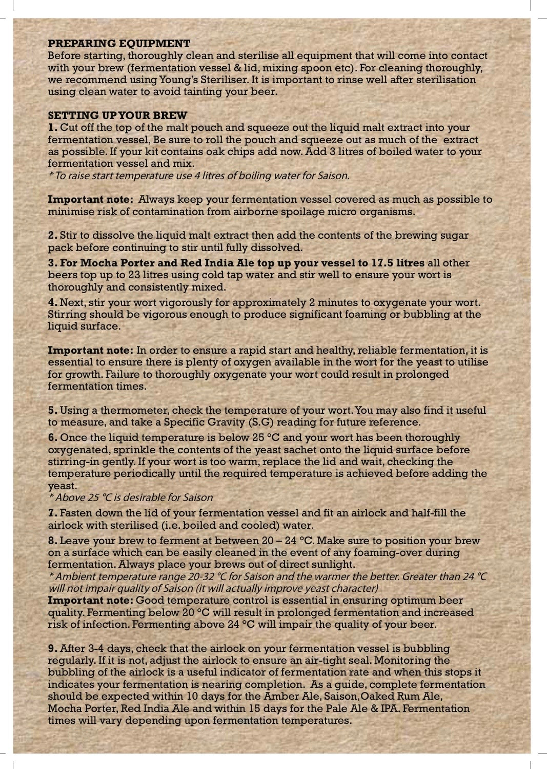 American Ale Premium Beer Kits - American Pale Ale 3.6Kg Beer Kit