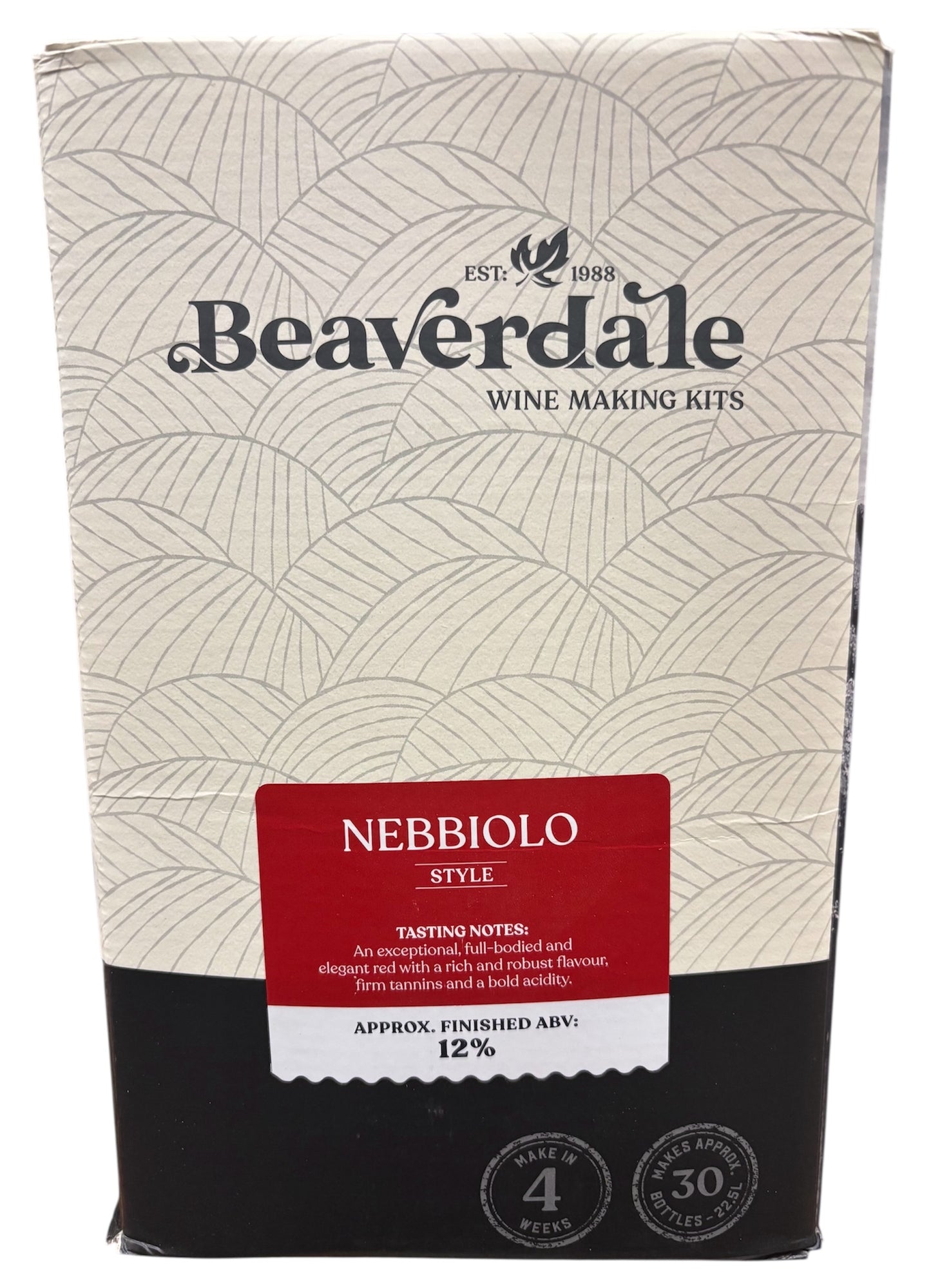 Beaverdale 30 Bottle Red Wine Kit - Nebbiola (Full Bodied Red)