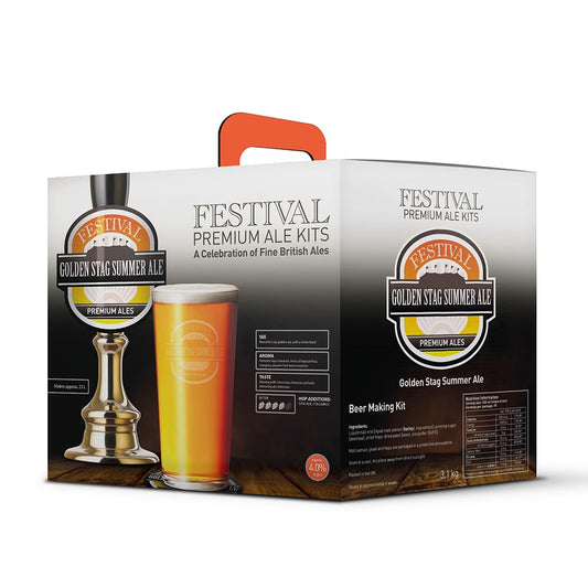 Festival Premium Ales - Golden Stag Summer Ale 3.1Kg Beer Kit