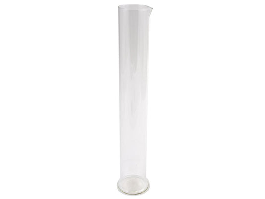 Glass Trial Jar - Trial Jar with Lip for Use with Hydrometers