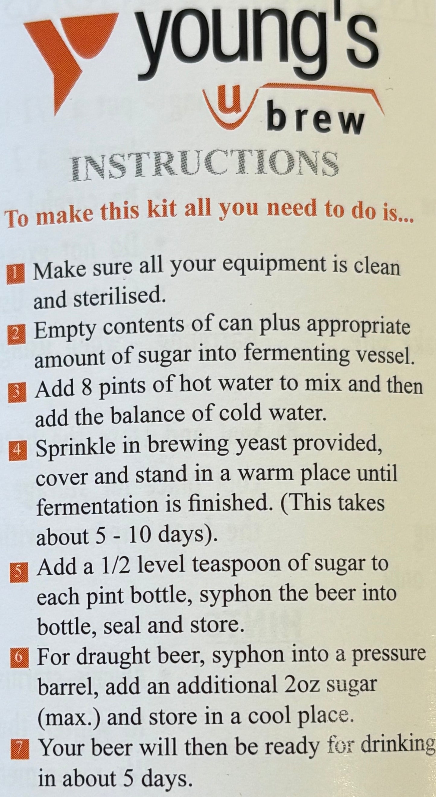 Youngs - Harvest Mild 1.8Kg 40 Pint Beer Kit - NEW WEIGHT