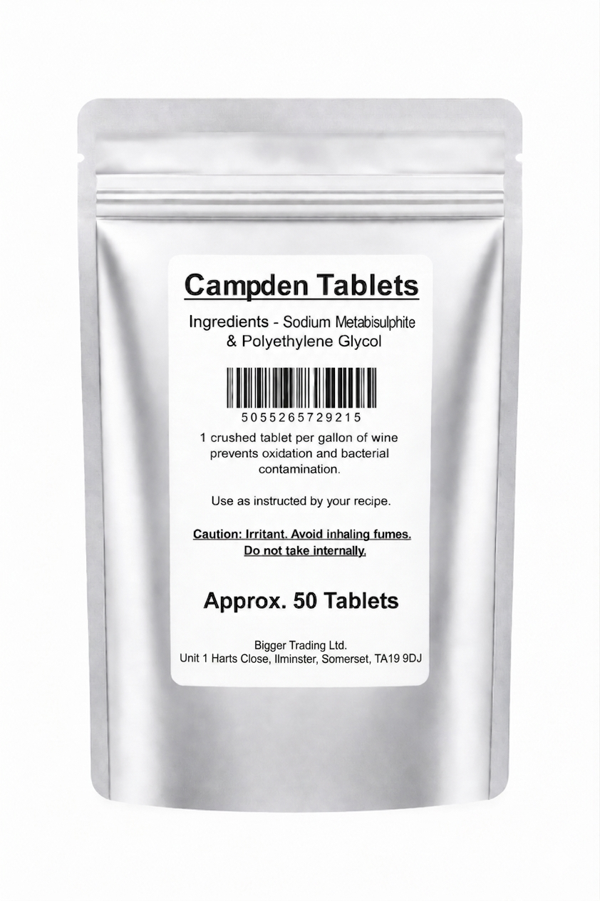 Campden Tablets - Pack of Approx. 50 - Supplied in Resealable Pouch