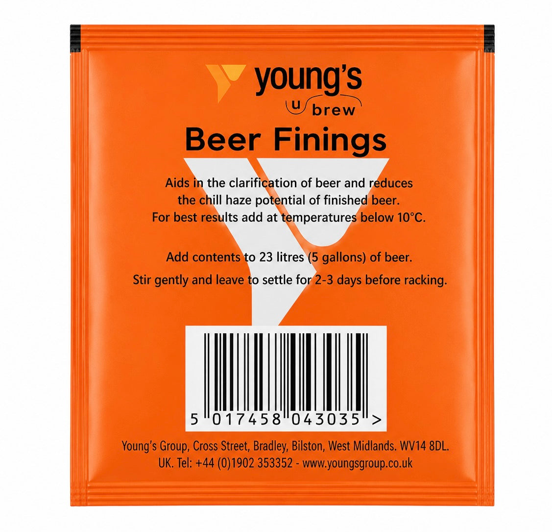 Youngs Beer Finings - Treats 23 Litres (5 Gallons)