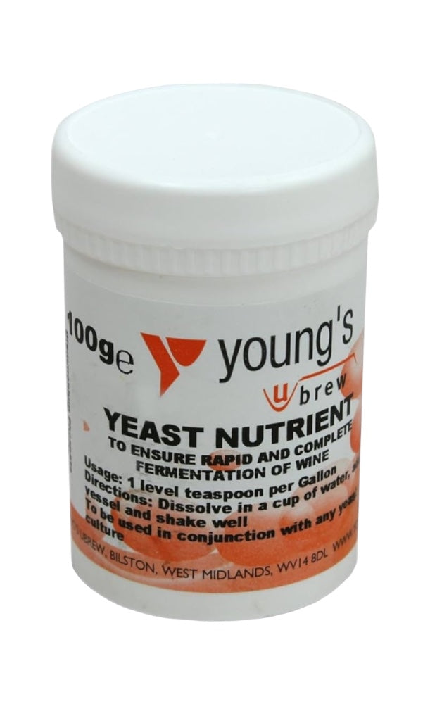 Youngs Yeast Nutrient 100g Tub - For Rapid & Complete Fermentation