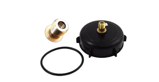 Pressure Barrel Cap - Replacement King Keg 4" Cap with Deep Drilled Pin Valve (Piercing Pin Type) Including O Ring