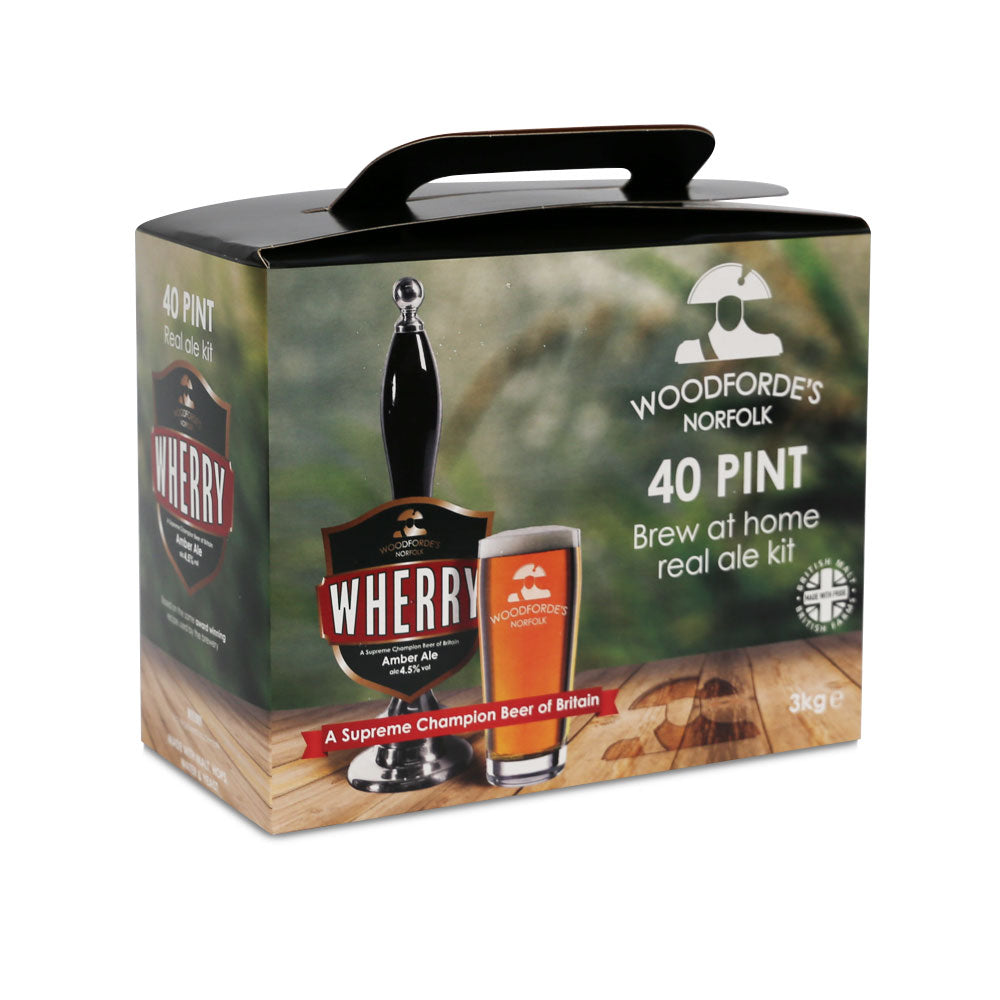 Woodfordes Wherry Amber Real Ale 3Kg 40 Pint Beer Kit JugandFunnel