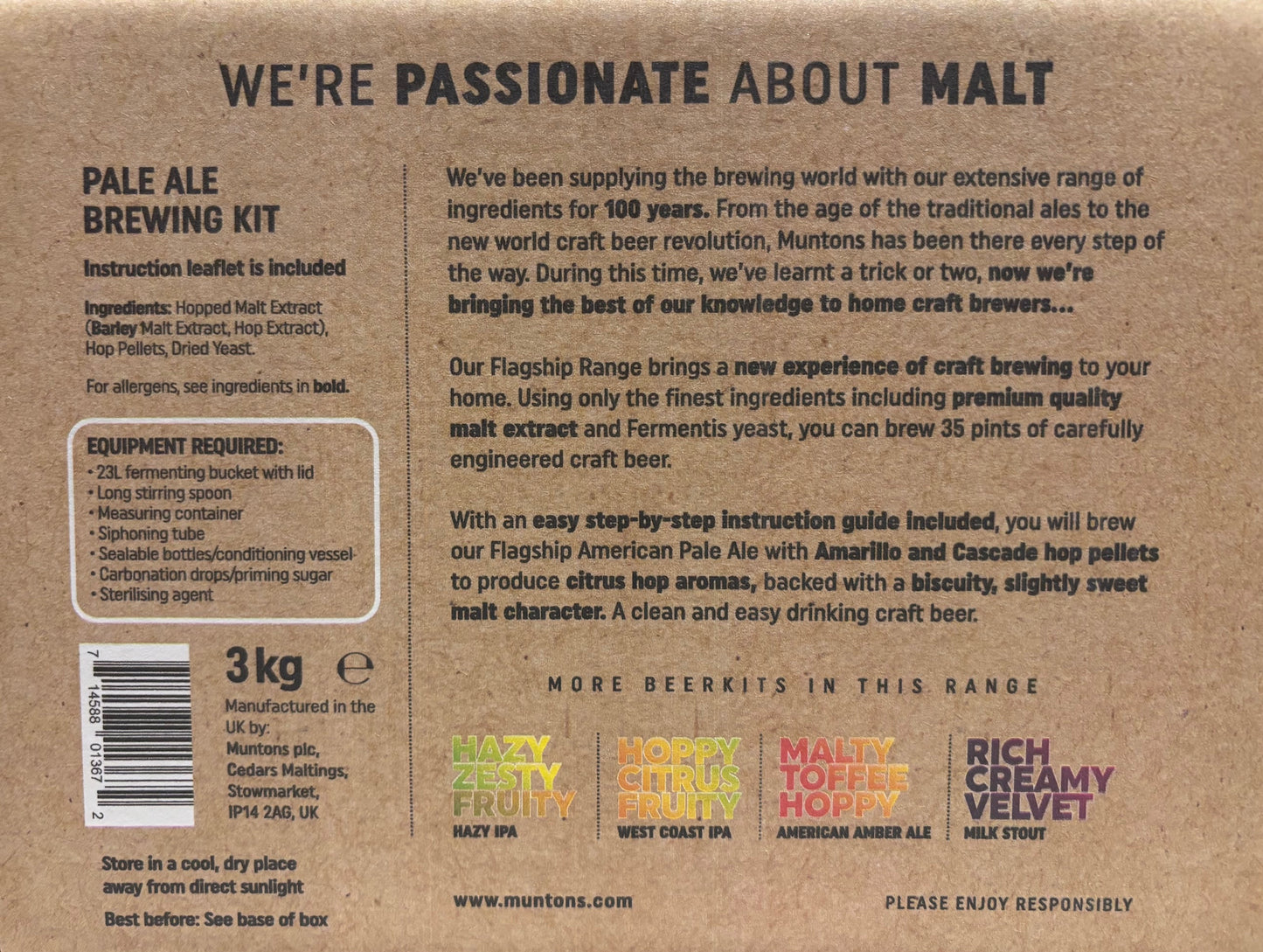 Muntons Flagship - American Pale Ale 3.0Kg Beer Kit