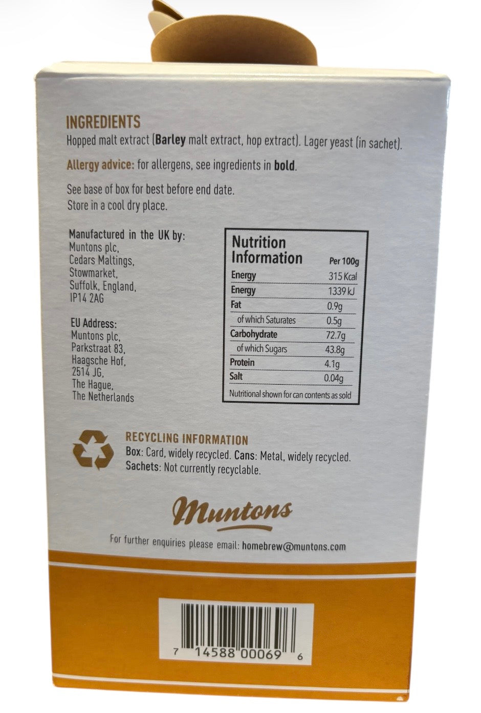 Muntons Gold - Continental Pilsner 3.0Kg Beer Kit
