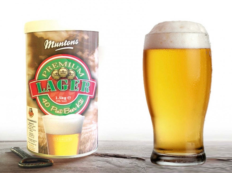 Muntons Premium - Lager 1.5Kg 40 Pint Beer Kit