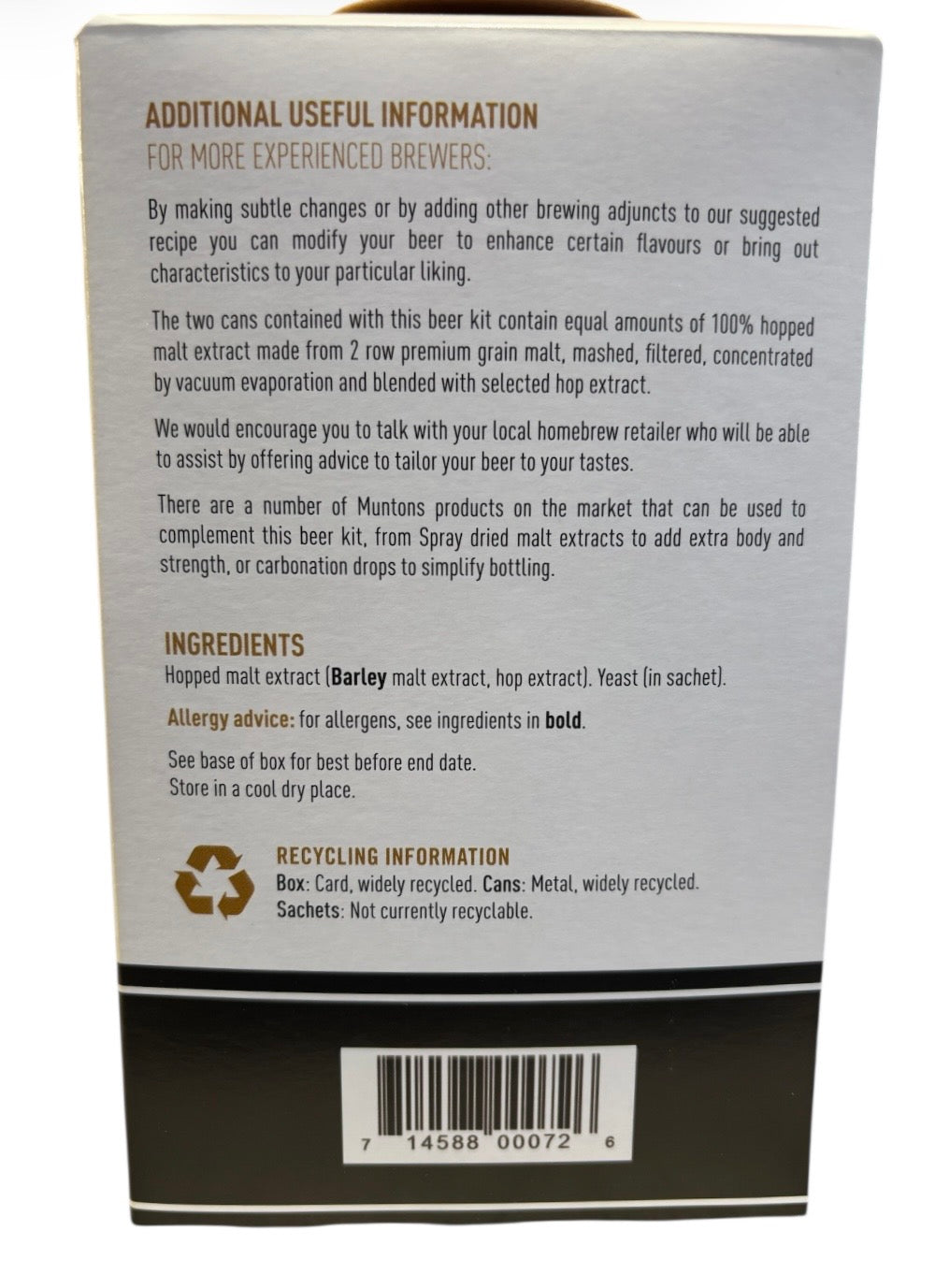 Muntons Gold - Imperial Stout 3.0Kg Beer Kit