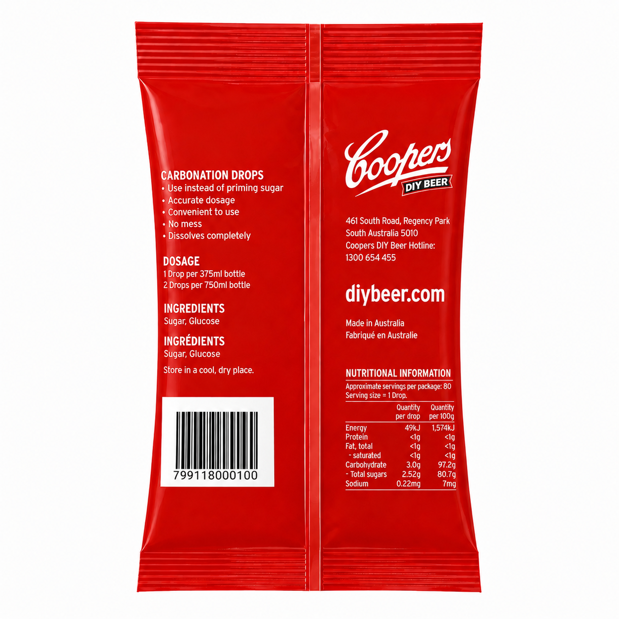 Coopers Carbonation Drops 250g - Pack of Approx. 80 Drops