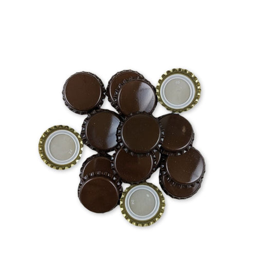 Crown Caps Dark Brown - Pack of Approx. 100