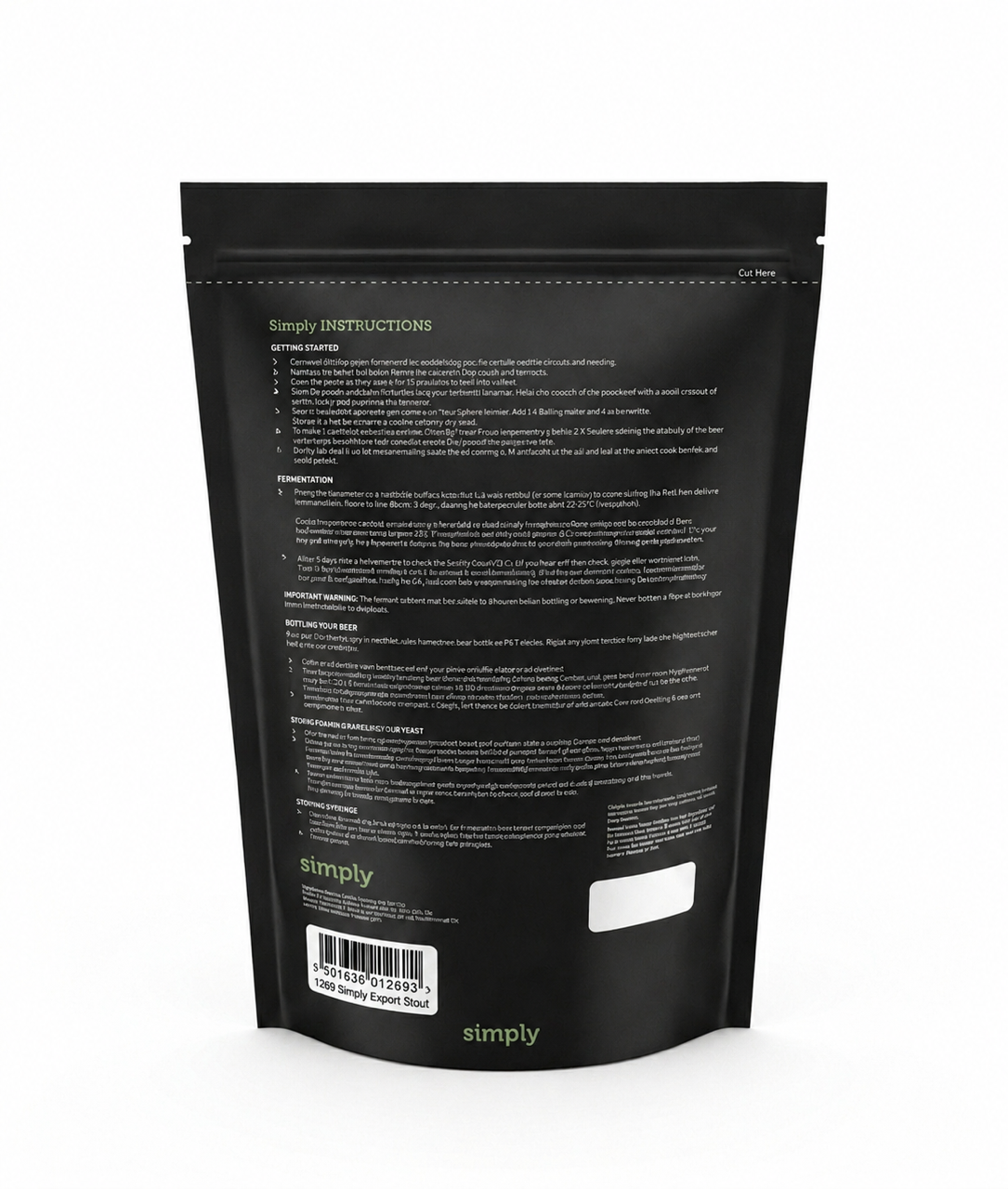Simply Export Stout - 1.8Kg 40 Pint Beer Kit