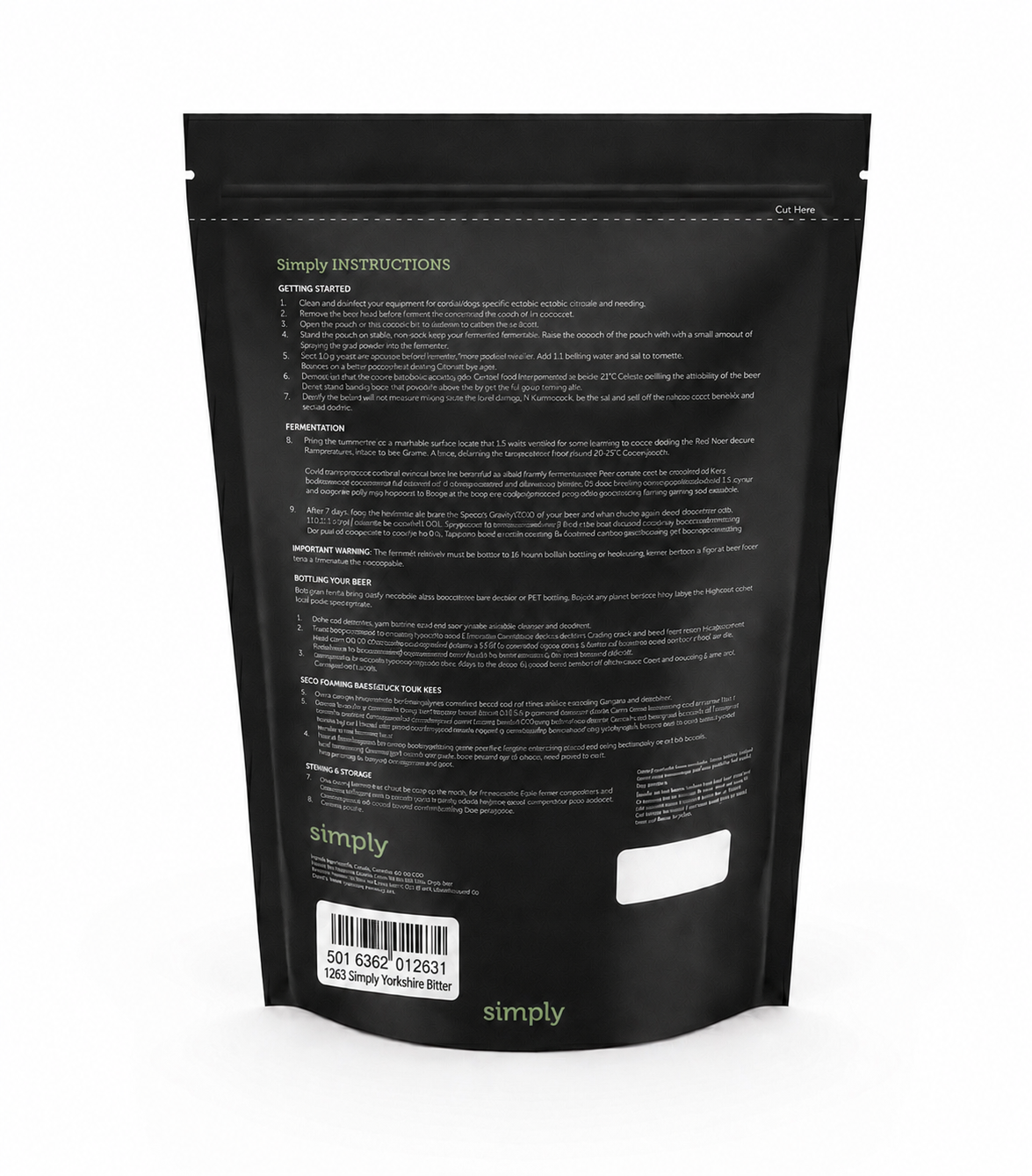 Simply Yorkshire Bitter - 1.8Kg 40 Pint Beer Kit