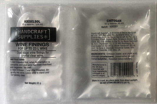 Wine & Beer Finings - Handcraft Supplies 2 Part Wine & Beer Finings - Treats 23 Litres (5 Gallons)