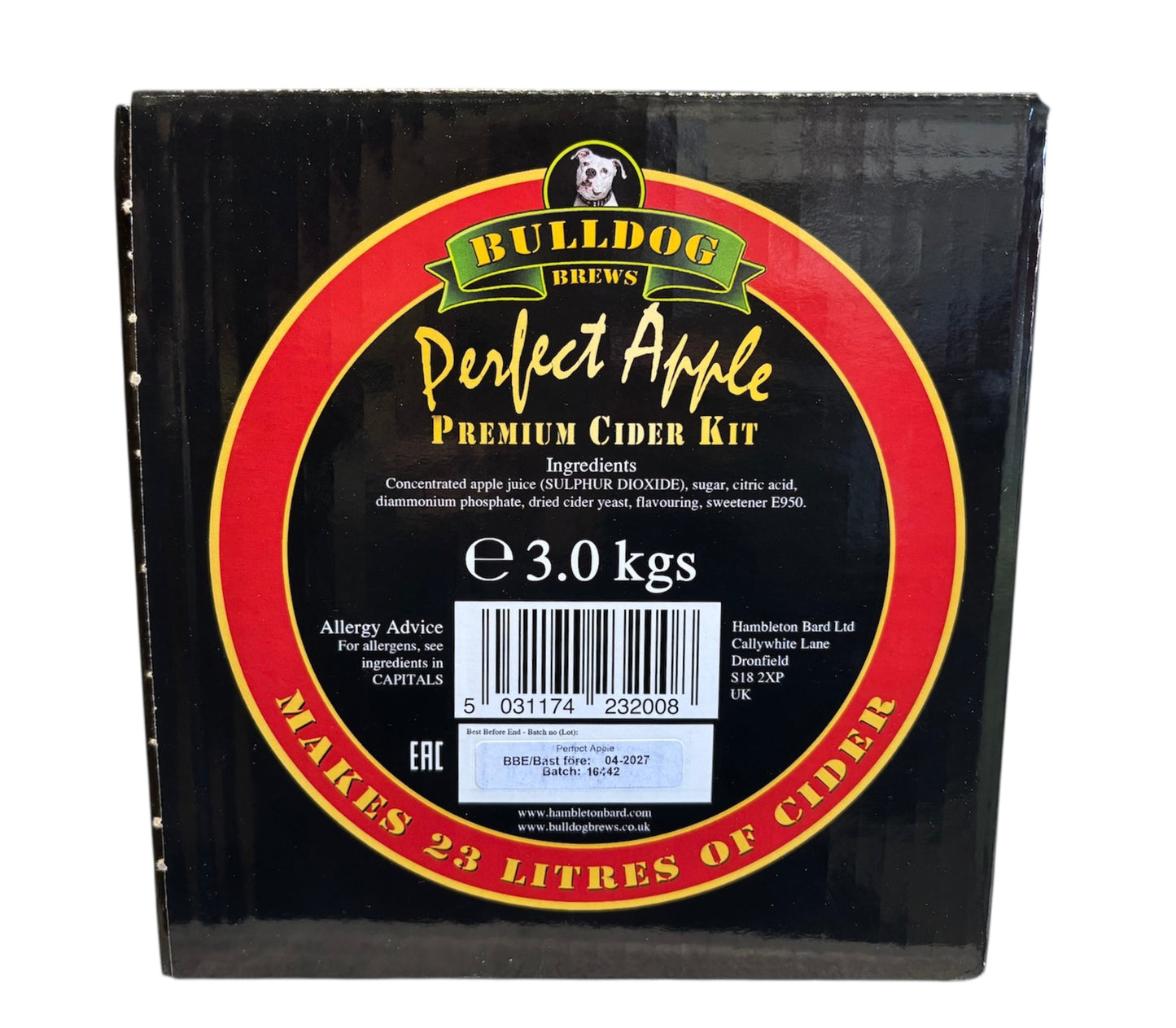 Bulldog Brews - Perfect Apple 3.0Kg Cider Kit