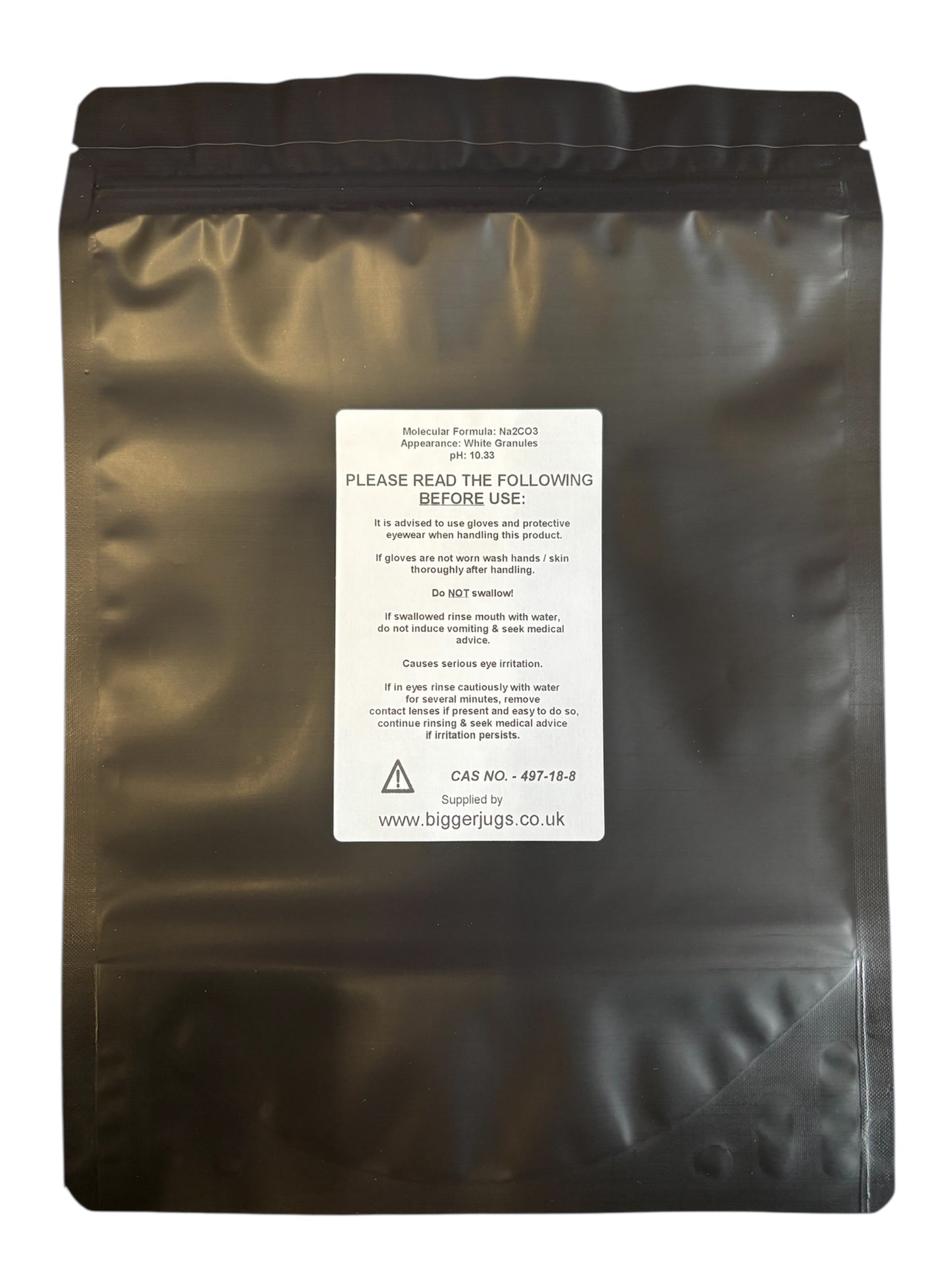Sodium Carbonate (Soda Ash) Granular 500g Resealable Pouch - Laundry Aid Washing Soda Dye Fixer