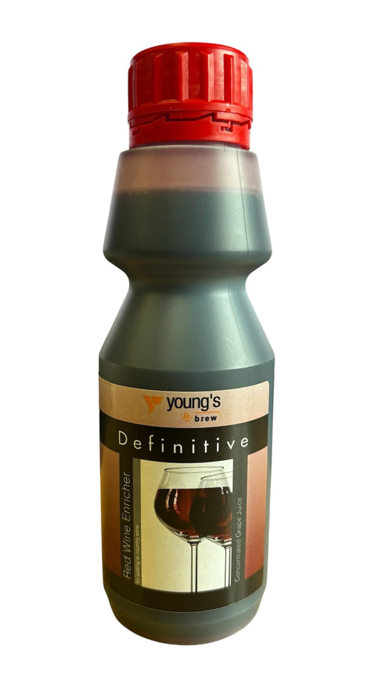 Youngs Definitive Red Wine Enricher 250ml Bottle - Red Grape Juice Concentrate