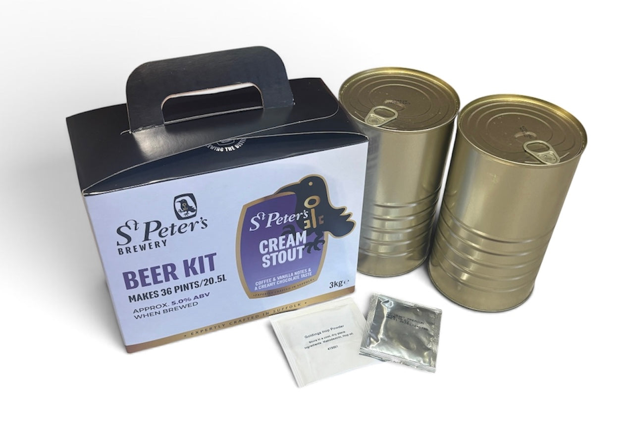 St Peters Brewery - Cream Stout 3Kg 36 Pint Beer Kit