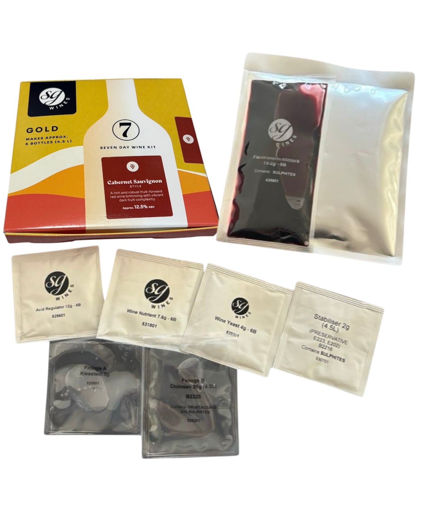 SG Wines (formerly Solomon Grundy) Gold 6 Bottle 7 Day Wine Kit - Cabernet Sauvignon