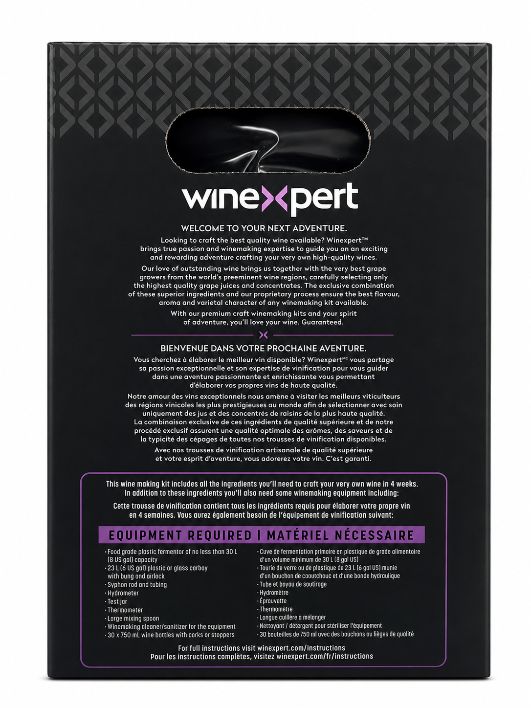 Winexpert Classic 30 Bottle White Wine Kit - Californian Pinot Grigio