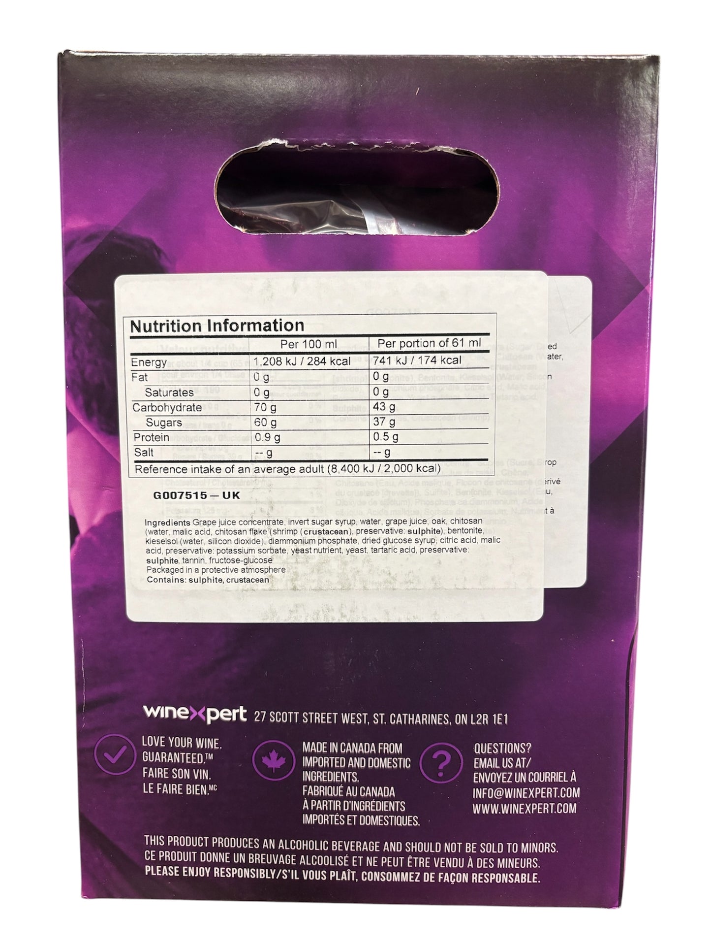 Winexpert Classic 30 Bottle Red Wine Kit - Chilean Merlot