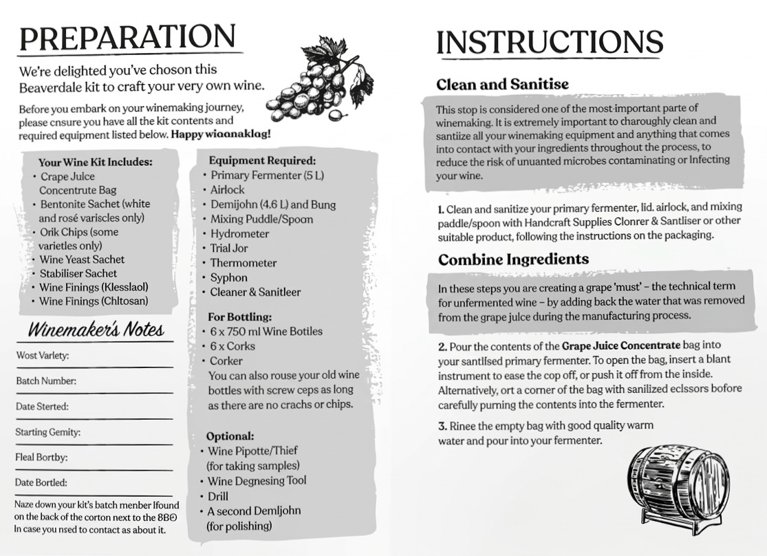 Beaverdale 6 Bottle Red Wine Kit - Malbec