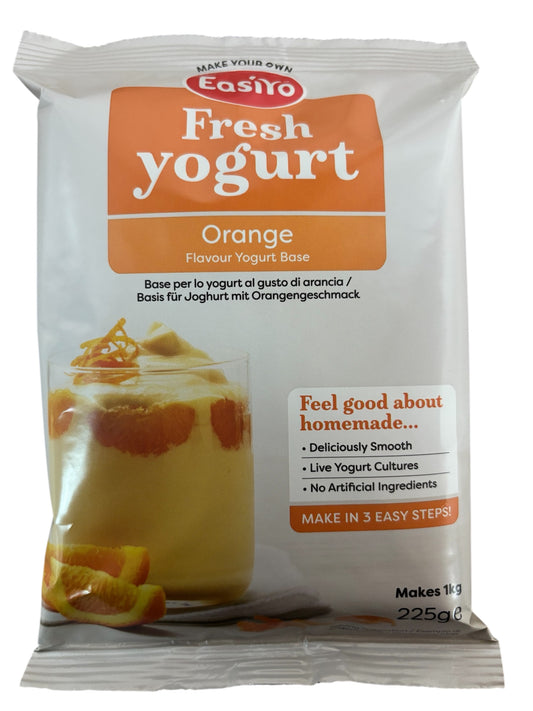 EasiYo Orange Flavoured Yogurt Sachet 225g