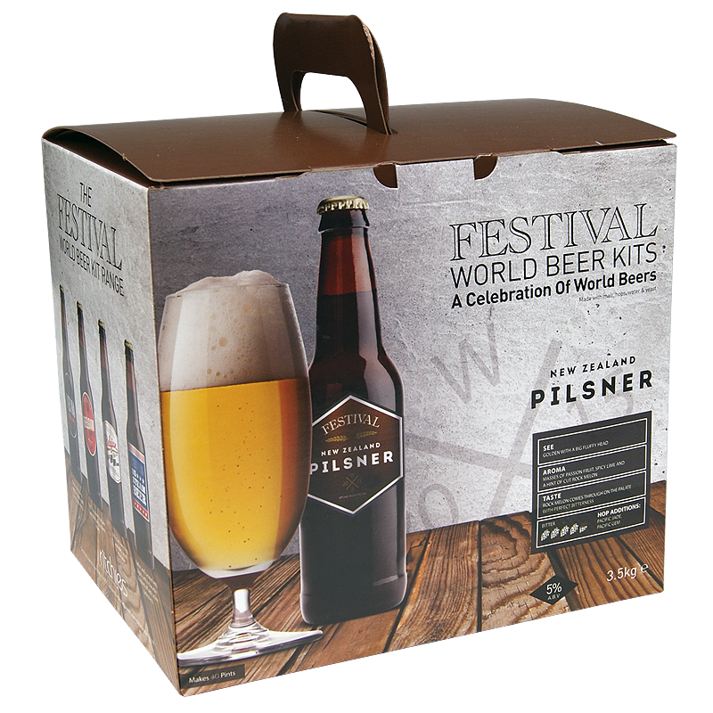 Festival World Beers - New World Pilsner 3.6Kg Beer Kit