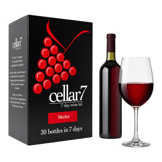 Cellar 7 by Youngs 30 Bottle 7 Day Wine Kit - Merlot
